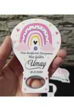 30 Adet Gökkuşağı Yenidoğan Kız Bebek Açacak Magnet - Görsel 3