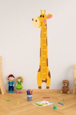 Zürafa Çocuk Odası Boy Ölçer Sticker 35x135 Cm