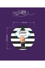 Sticker 3,5x3,5cm 50 Adet Patron Figürlü - Görsel 2