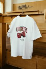 Unisex Cherries Tshirt Beyaz - Görsel 2