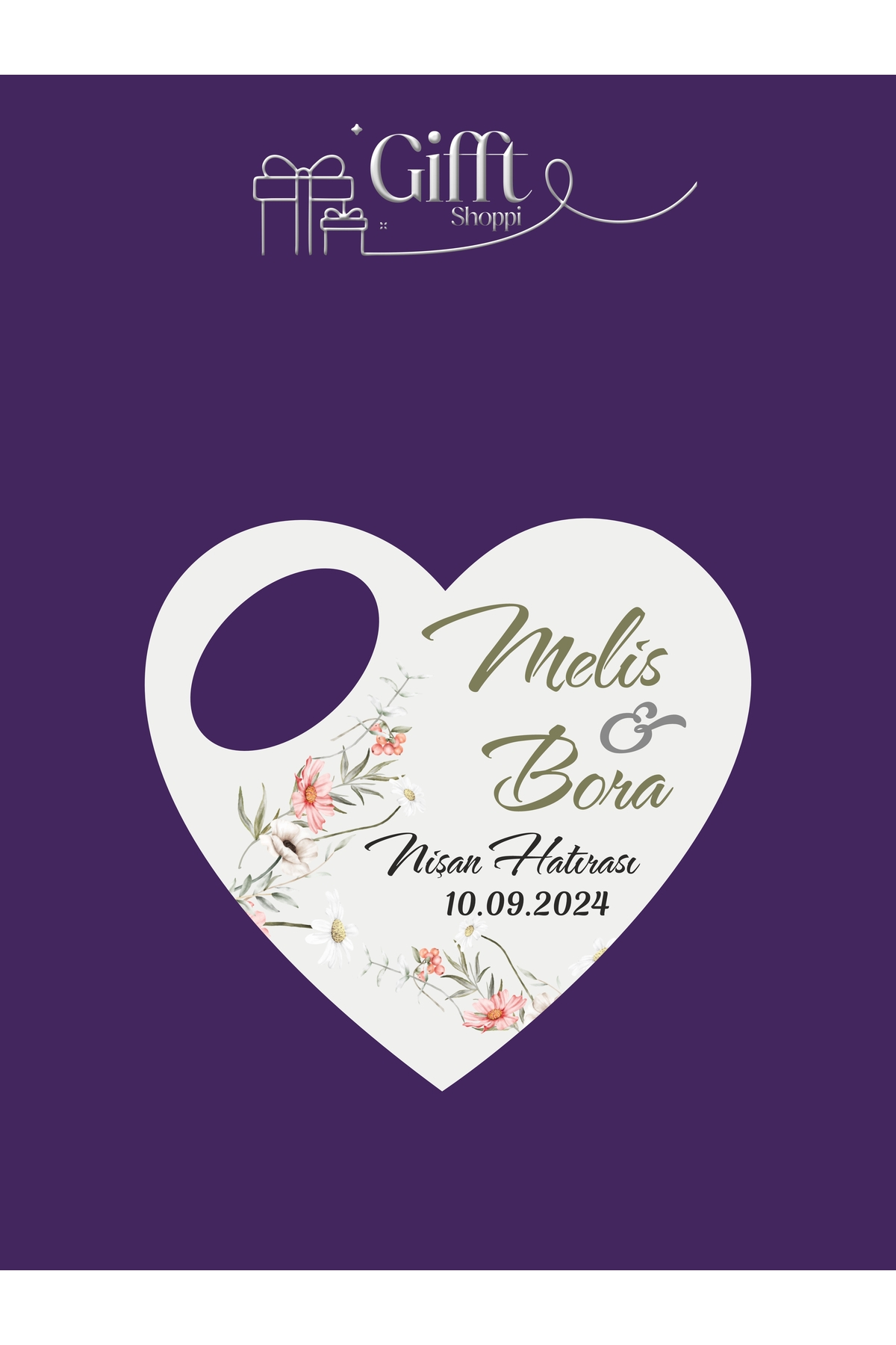 1_org_zoom 10 Adet Açacaklı Magnet Nişan Söz Kına Düğün Nikah Hatırası Misafirler Için Hediyelik Kalp Şeklinde - Görsel 1